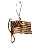 Pewter Decor Christmas Ornament Usa American Flag Gloria Duchin 2002. Fixed Price $8.97.