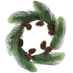 Allstate 30" Long Pine Needle Artificial Christmas Wreath With Cones. Fixed Price $85.49.
