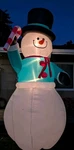 Gemmy 12FT Airblown Inflatable Candy Cane Snowman W/ Box Tested Works. Fixed Price $149.99.