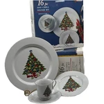 Sea Gull Fine China Vintage Christmas Dinner Set Collection 16 Pc Service For 4. Fixed Price $39.99.
