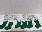 Vtg For Jesus Mini Christmas Stockings Set 12 W Cards Roman Inc. Fixed Price $22.99.
