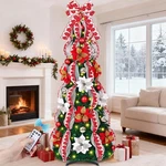 6FT Pre-lit Pre-decorated Pop Up Christmas Tree With 200 Lights & Remote, Art.... Fixed Price $100.65.