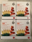 4 Boxes Ge String-a-long 100-COUNT Gold Christmas Lights. Incandescent. Fixed Price $20.00.