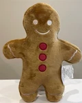 New Target Bullseye Playground Christmas Gingerbread Plush Decorative Pillow. Fixed Price $10.00.