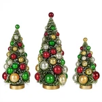Traditional Bottle Brush Trees SET/3. Fixed Price $89.99.