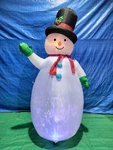 7.5' Gemmy Airblown Inflatable Kaleidoscope Snowman Wearing Top Hat B475-89739. Fixed Price $49.95.