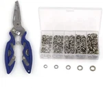 Pack Of 201PCS Fishing Stainless Steel Split Rings 5 Sizes And Plier Set. Fixed Price $14.17.