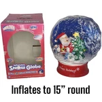 Gemmy Airblown Inflatable Top Musical Globe Santa Snowman 15 Round. Fixed Price $59.99.