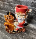 Yankee Candle Votive Holder Holiday Christmas Nutcracker Santa Rocking Horse See. Fixed Price $7.79.