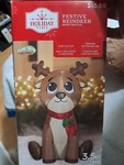 Gemmy Airblown Inflatables 3.5 Foot Christmas Reindeer: Outdoor Decoration New. Fixed Price $19.99.