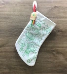 Horizon Color Your Own Christmas Doodle Santa Stocking 17IN + 3 Mini Marker Kit. Fixed Price $11.99.